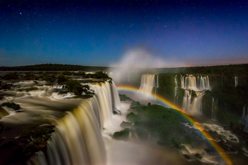 Moonbow Iguazu Falls